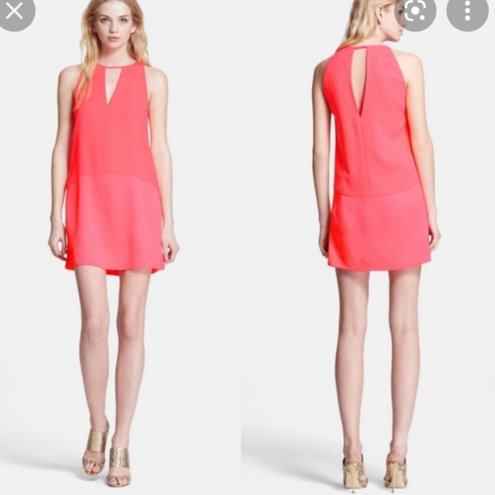 Parker neon pink dress
